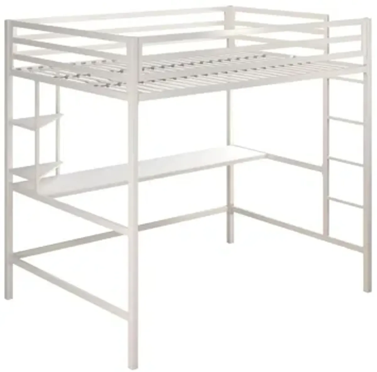 Novogratz Maxwell Loft Bed with Desk & Shelves