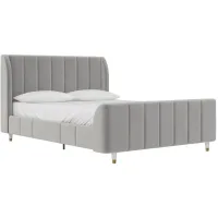 Little Seeds Valentina Upholstered Bed in Gray by DOREL HOME FURNISHINGS