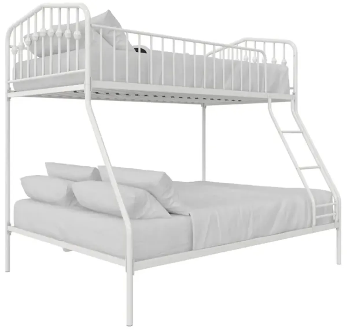 Novogratz Bushwick Twin over Full Bunk Bed in White by DOREL HOME FURNISHINGS