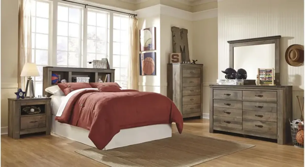 Trinell Bookcase Headboard in Brown by Ashley Furniture