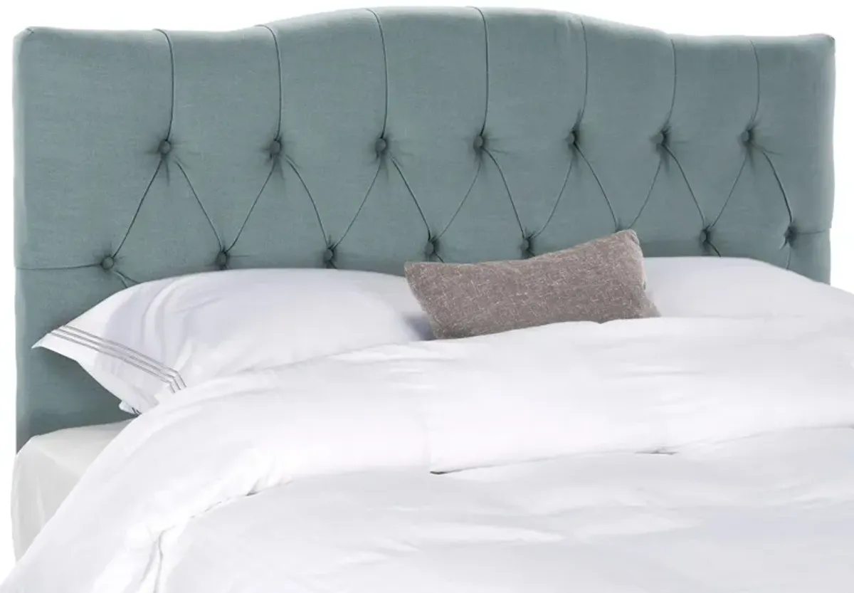 Axel Tufted Upholstered Headboard in Sky Blue by Safavieh