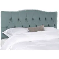 Axel Tufted Upholstered Headboard in Sky Blue by Safavieh
