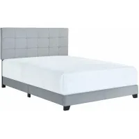 Florence Tufted Upholstered Bed in Gray by Crown Mark