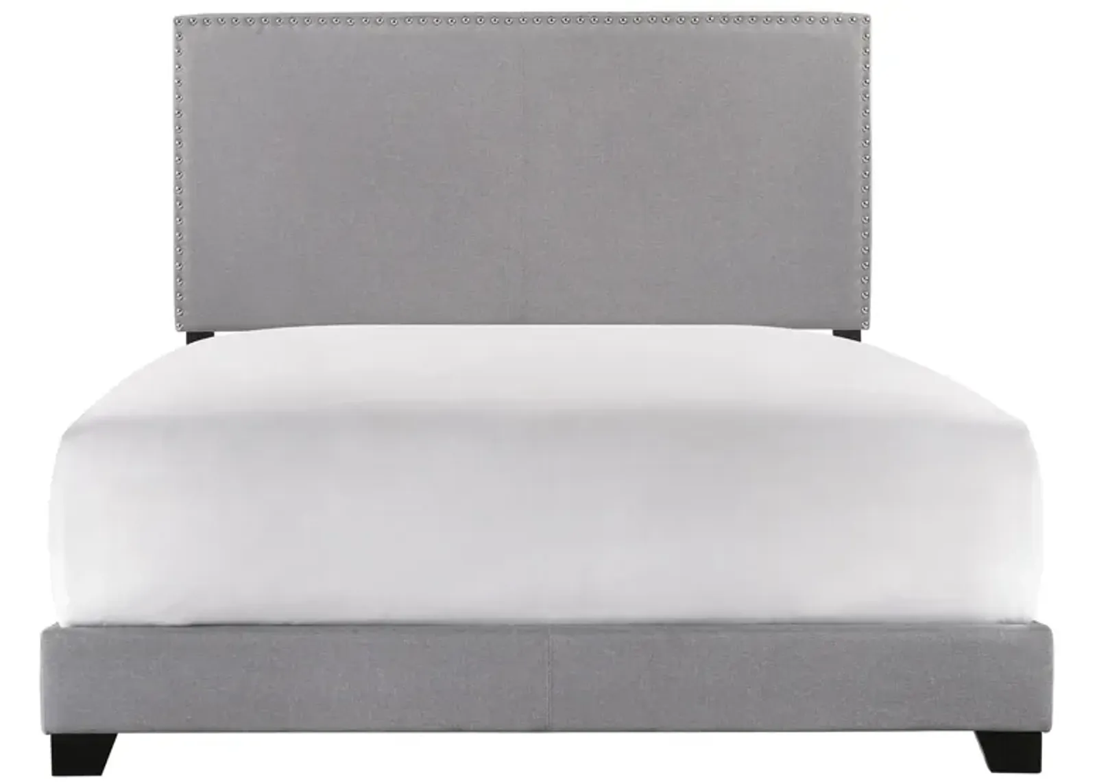 Eric Upholstered Bed in Gray by Crown Mark