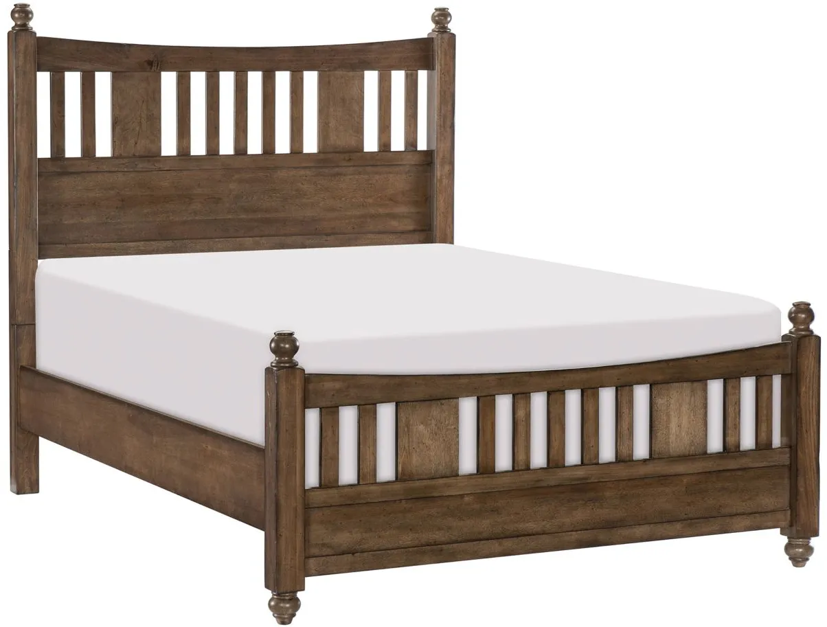 Clarence Bed in Light Brown by Homelegance