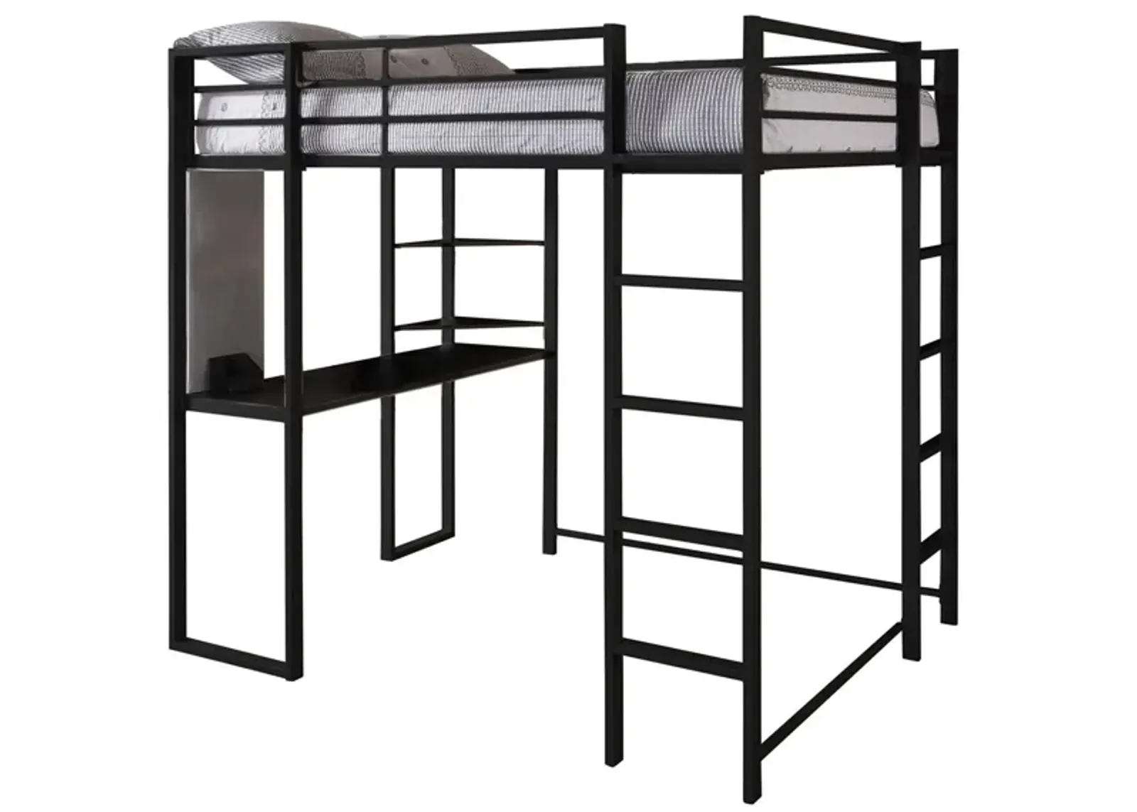 Abode Full Loft Bed in Black by DOREL HOME FURNISHINGS