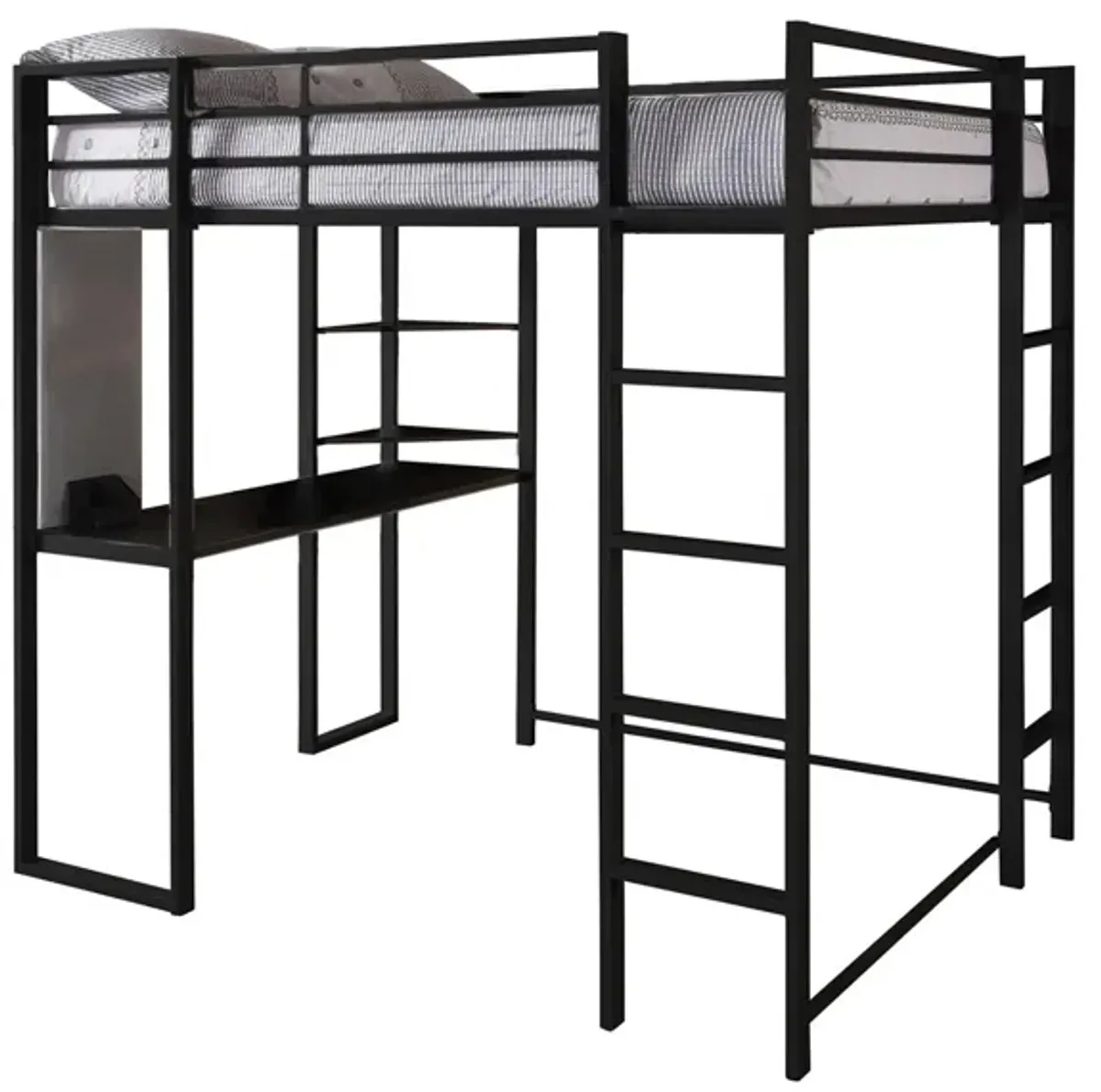 Abode Full Loft Bed in Black by DOREL HOME FURNISHINGS