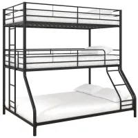 Crystal Falls Triple Bunk Bed in Black by DOREL HOME FURNISHINGS