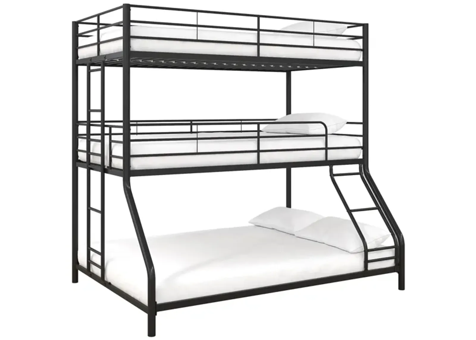 Crystal Falls Triple Bunk Bed in Black by DOREL HOME FURNISHINGS