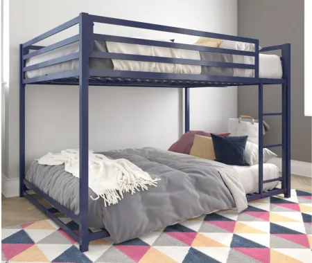 Miles Full over Full Bunk Bed in Blue by DOREL HOME FURNISHINGS
