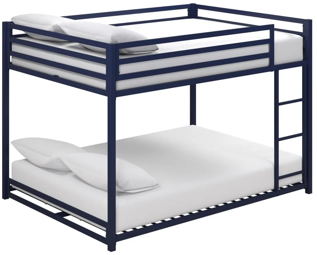 Miles Full over Full Bunk Bed in Blue by DOREL HOME FURNISHINGS