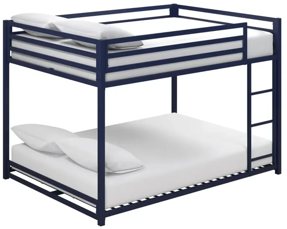 Miles Full over Full Bunk Bed in Blue by DOREL HOME FURNISHINGS