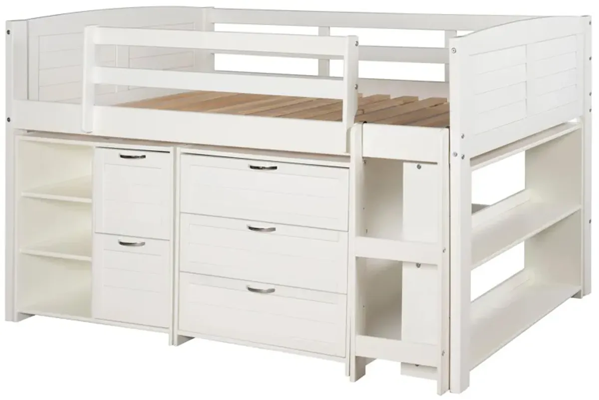 Donco Louver Low Loft Bed