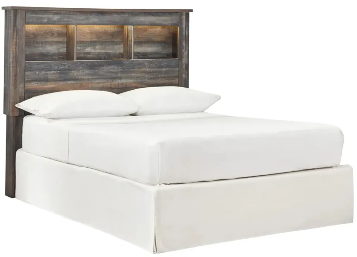 Luna Bookcase Headboard in Rustic Brown by Ashley Furniture