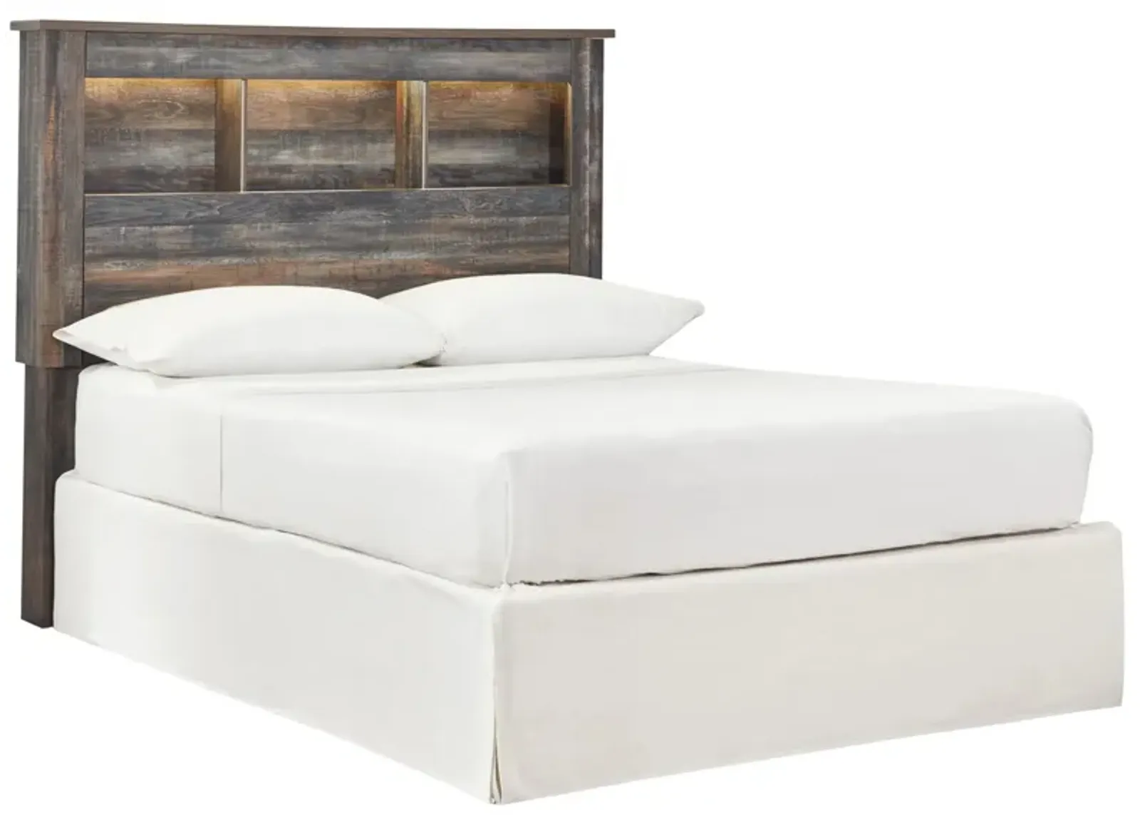 Luna Bookcase Headboard in Rustic Brown by Ashley Furniture