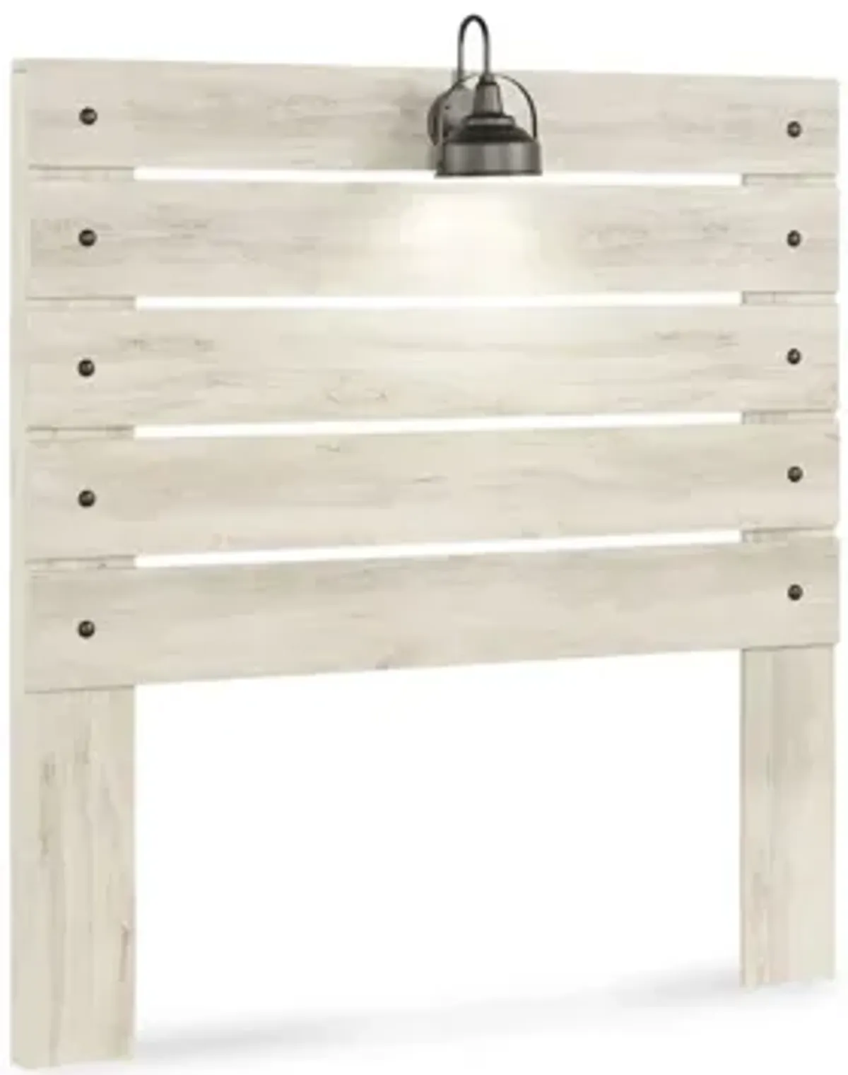 Luna Panel Headboard in Whitewash by Ashley Furniture