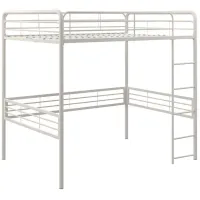Wallace Loft Bed in White by DOREL HOME FURNISHINGS