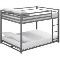 Miles Full over Full Bunk Bed in Silver by DOREL HOME FURNISHINGS