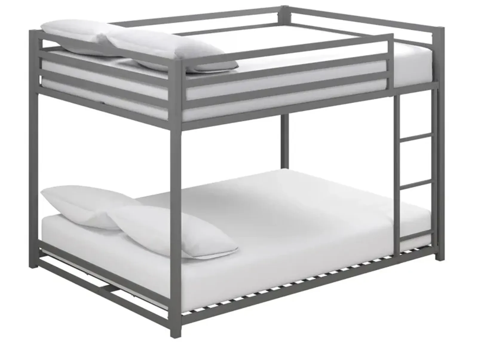 Miles Full over Full Bunk Bed in Silver by DOREL HOME FURNISHINGS