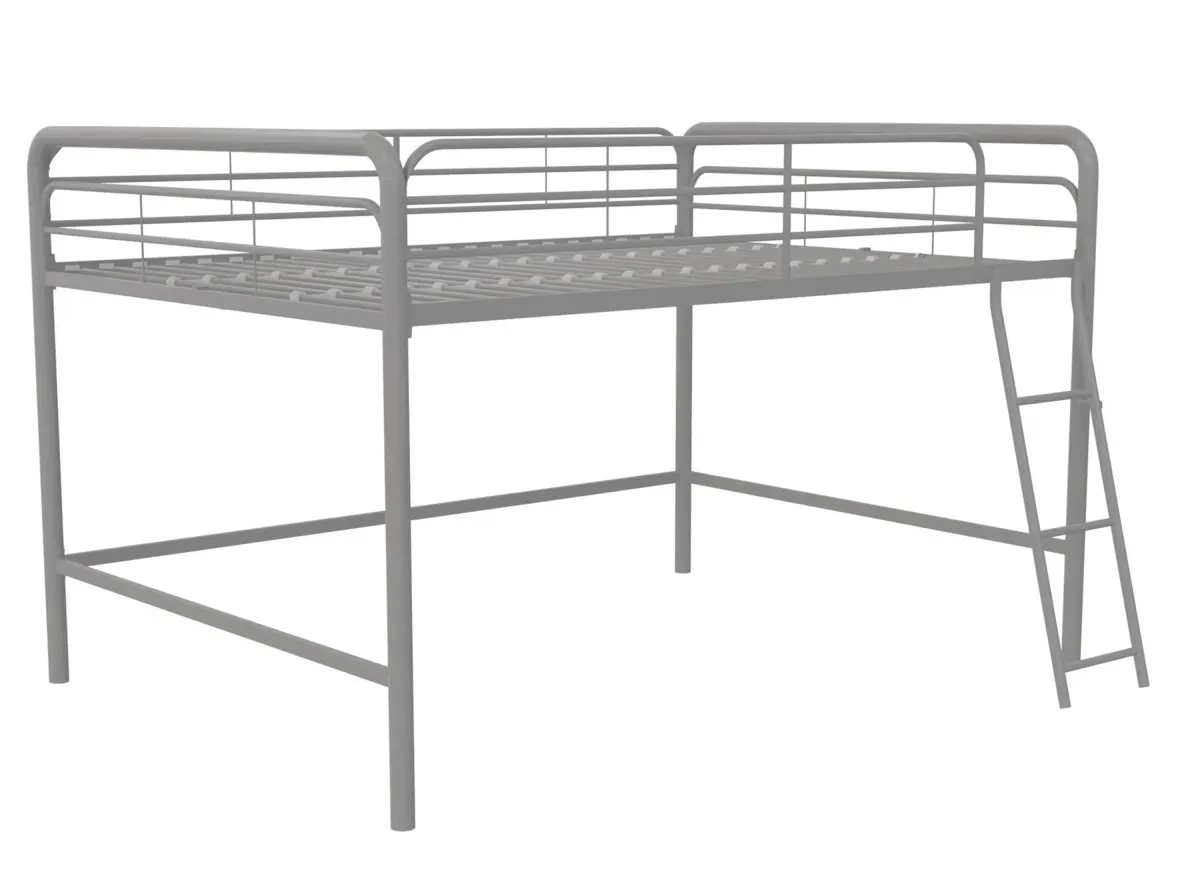 Walker Junior Loft Bed in Silver by DOREL HOME FURNISHINGS