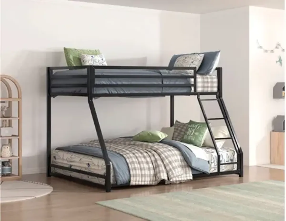 Winfield Metal Bunk Bed in Black by Homelegance