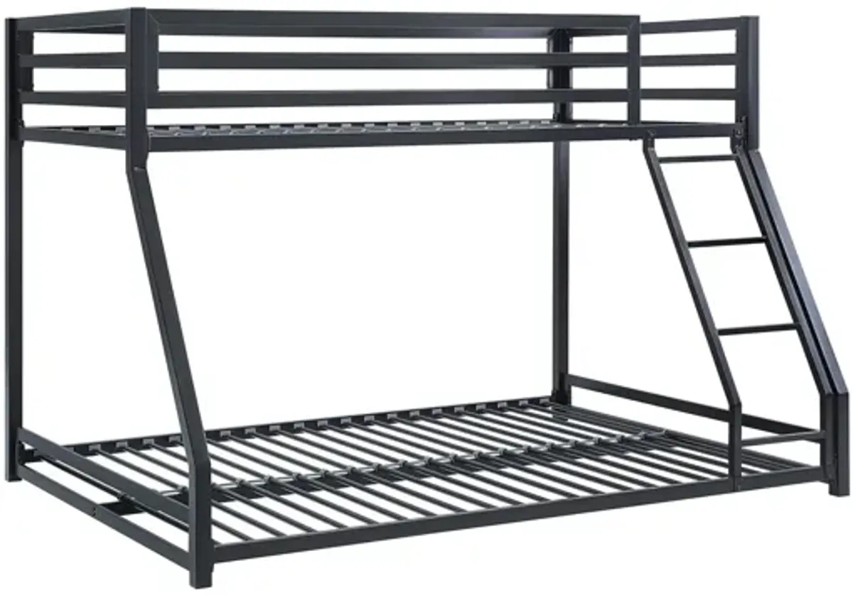 Winfield Metal Bunk Bed in Black by Homelegance