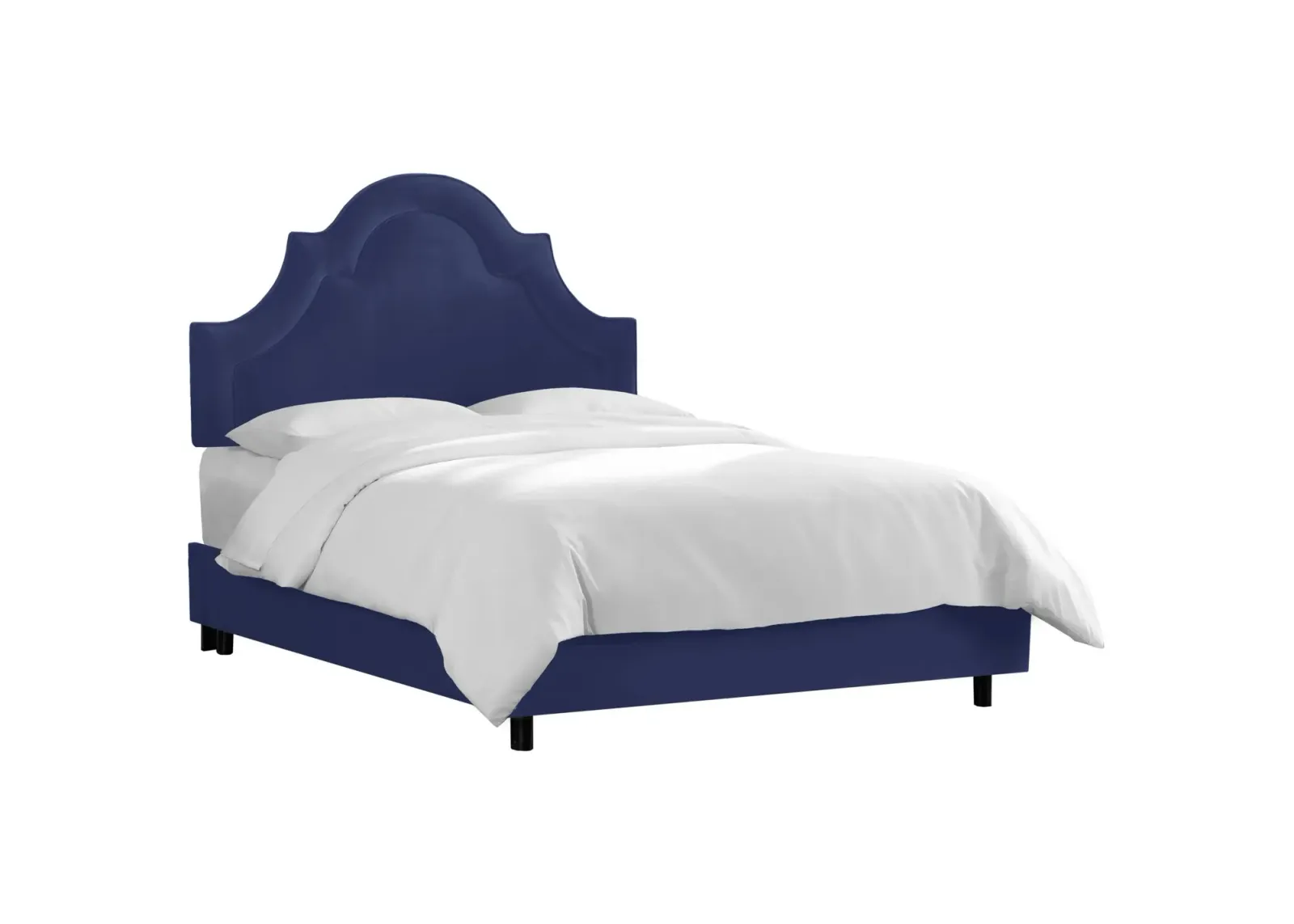 Plumley Bed in Velvet Navy by Skyline