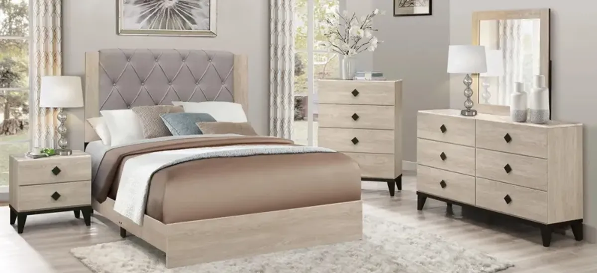 Karren Upholstered Panel Bed