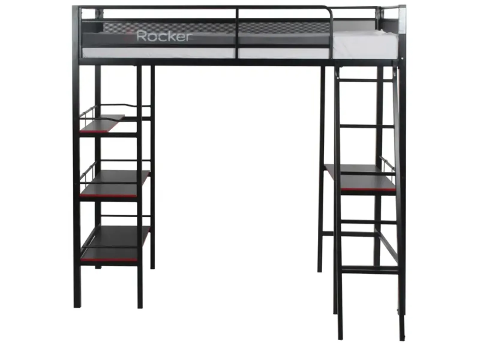 X Rocker Fortress Gaming Bunk Bed in Black by Ace Casual Furniture