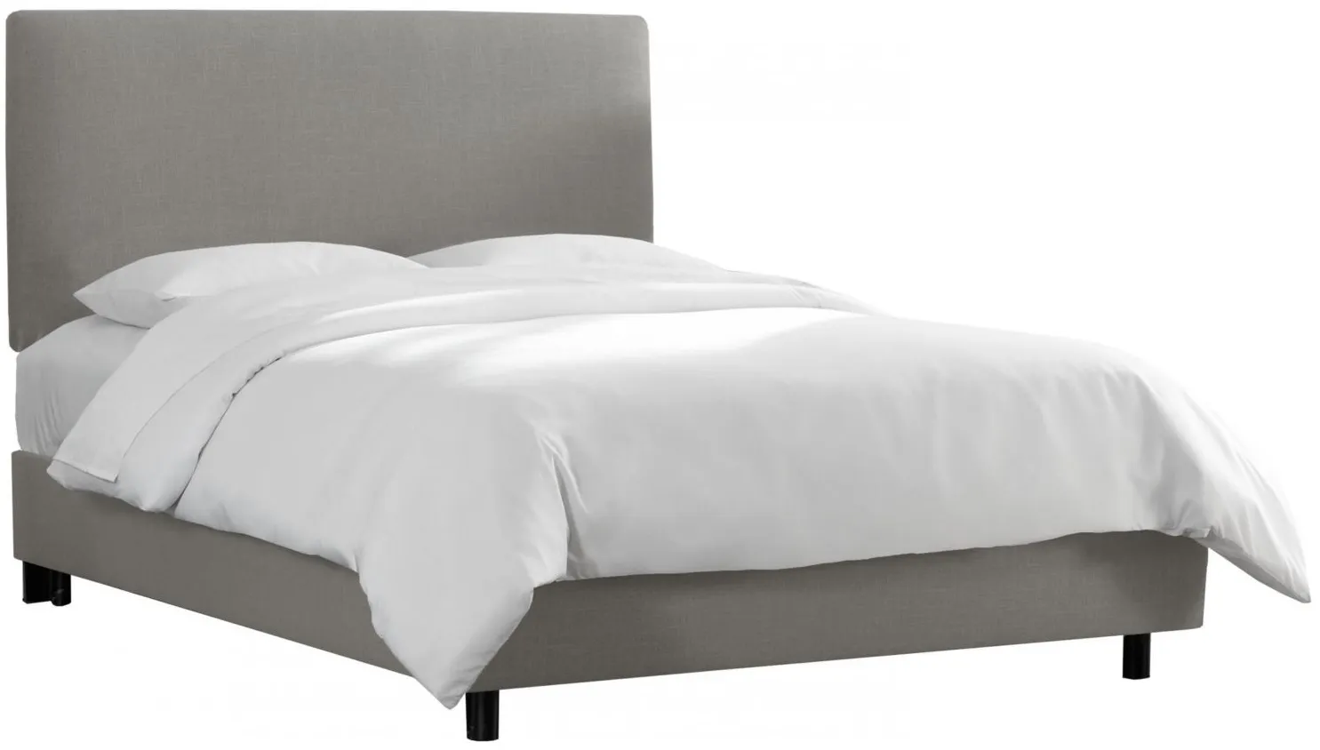 Valerie Bed in Linen Gray by Skyline