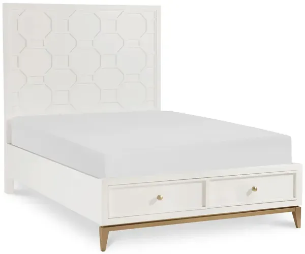 Chelsea by Rachael Ray Panel Bed w/Storage Footboard