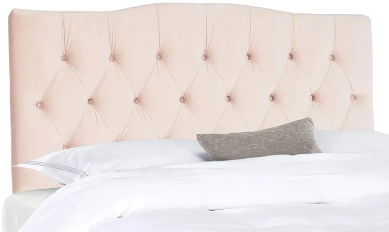 Axel Tufted Upholstered Headboard in Blush Pink by Safavieh