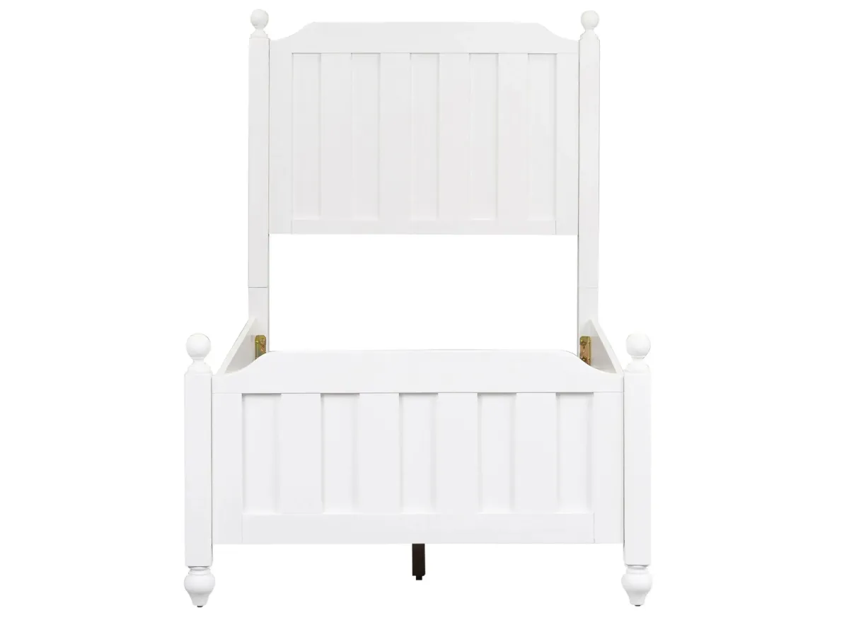 Cottage View Twin Panel Bed in White by Liberty Furniture