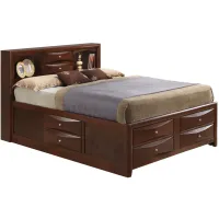 Marilla Captain's Bed in Cherry by Glory Furniture