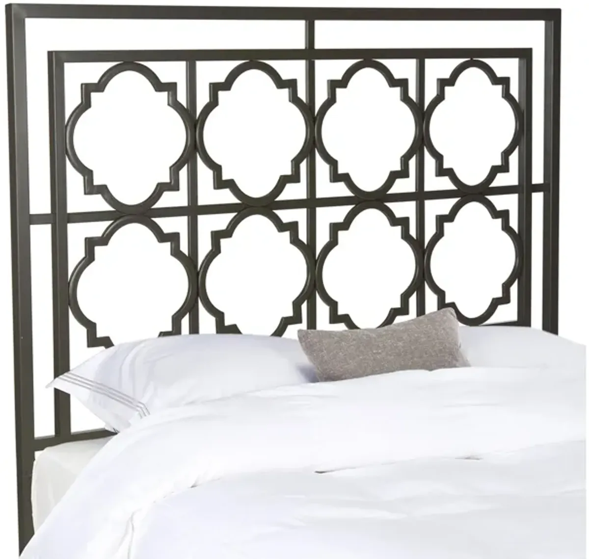 Silva Metal Headboard in Gunmetal by Safavieh