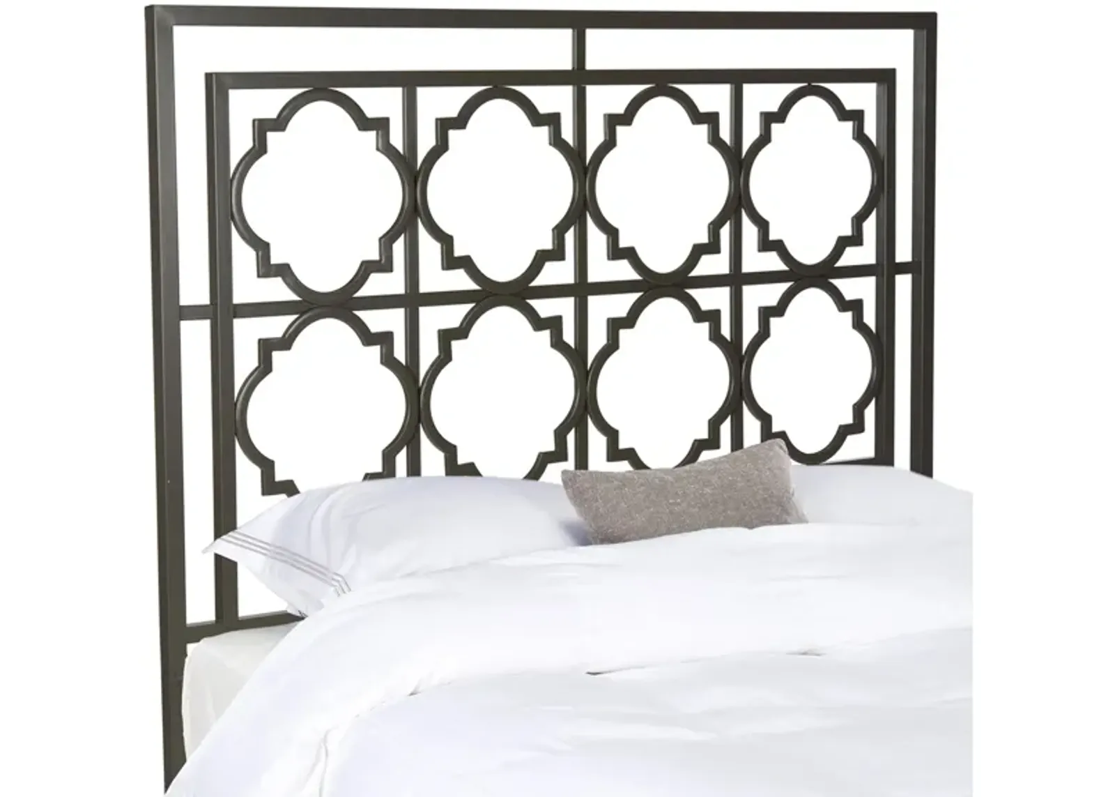 Silva Metal Headboard in Gunmetal by Safavieh