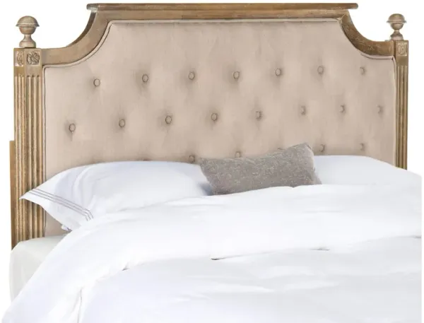 Rustic Wood Upholstered Headboard