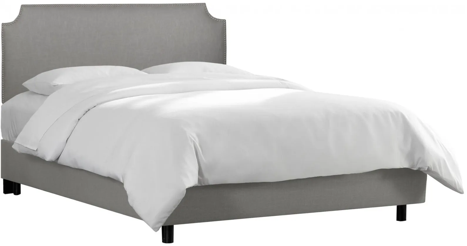 McGee Bed in Linen Gray by Skyline