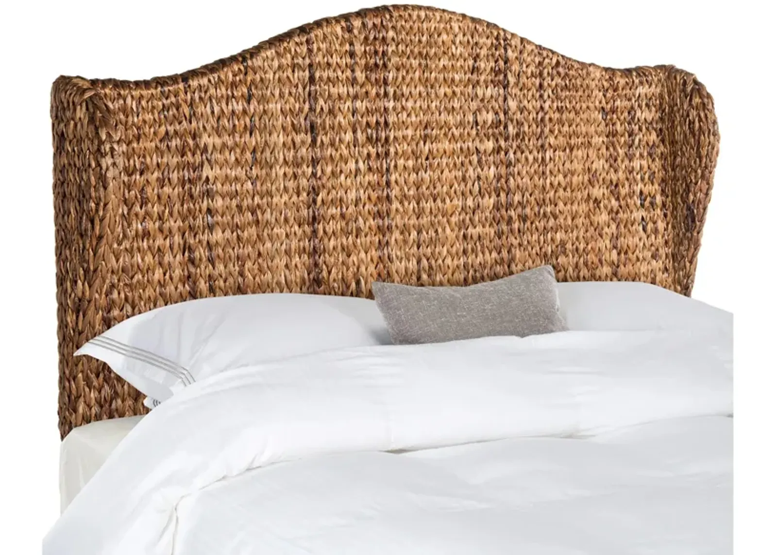 Nadine Natural Mounted Headboard in Brown by Safavieh