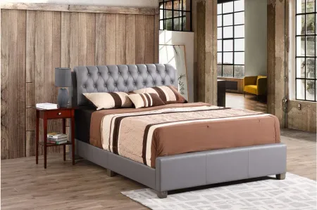 Marilla Upholstered Bed in Gray by Glory Furniture