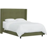 Hayley Wingback Bed in Milsap Spring by Skyline
