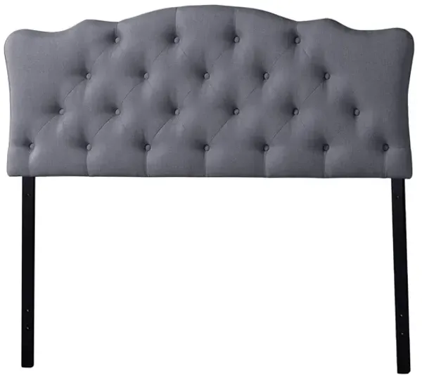 Rita Button-Tufted Scalloped Headboard