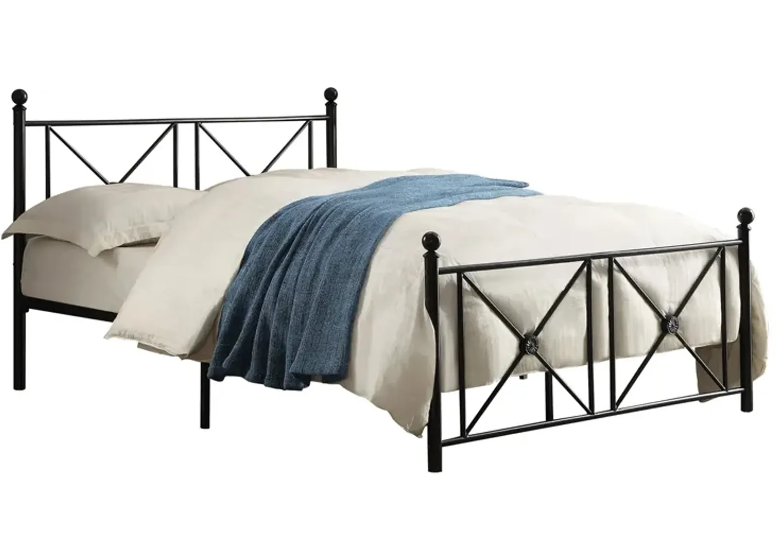 Haley Platform Bed in Black by Homelegance