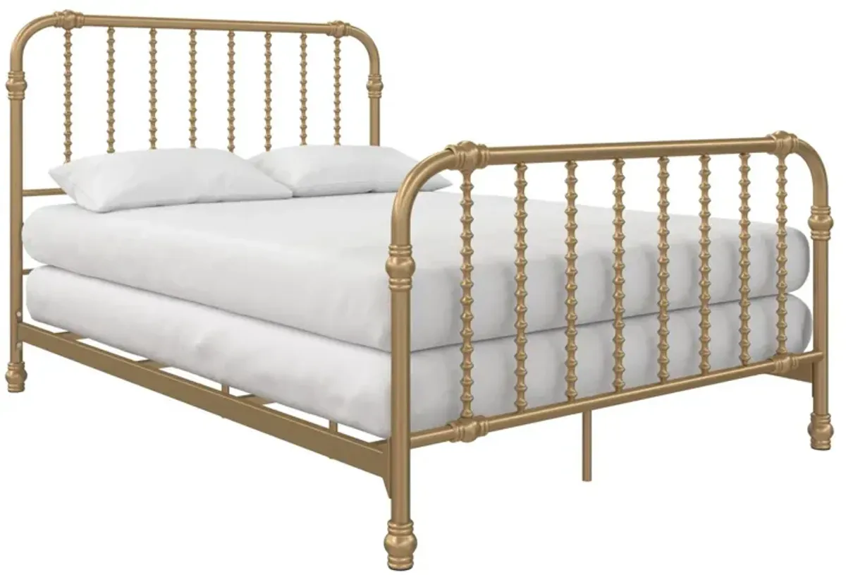 Little Seeds Monarch Hill Wren Metal Bed in Gold by DOREL HOME FURNISHINGS