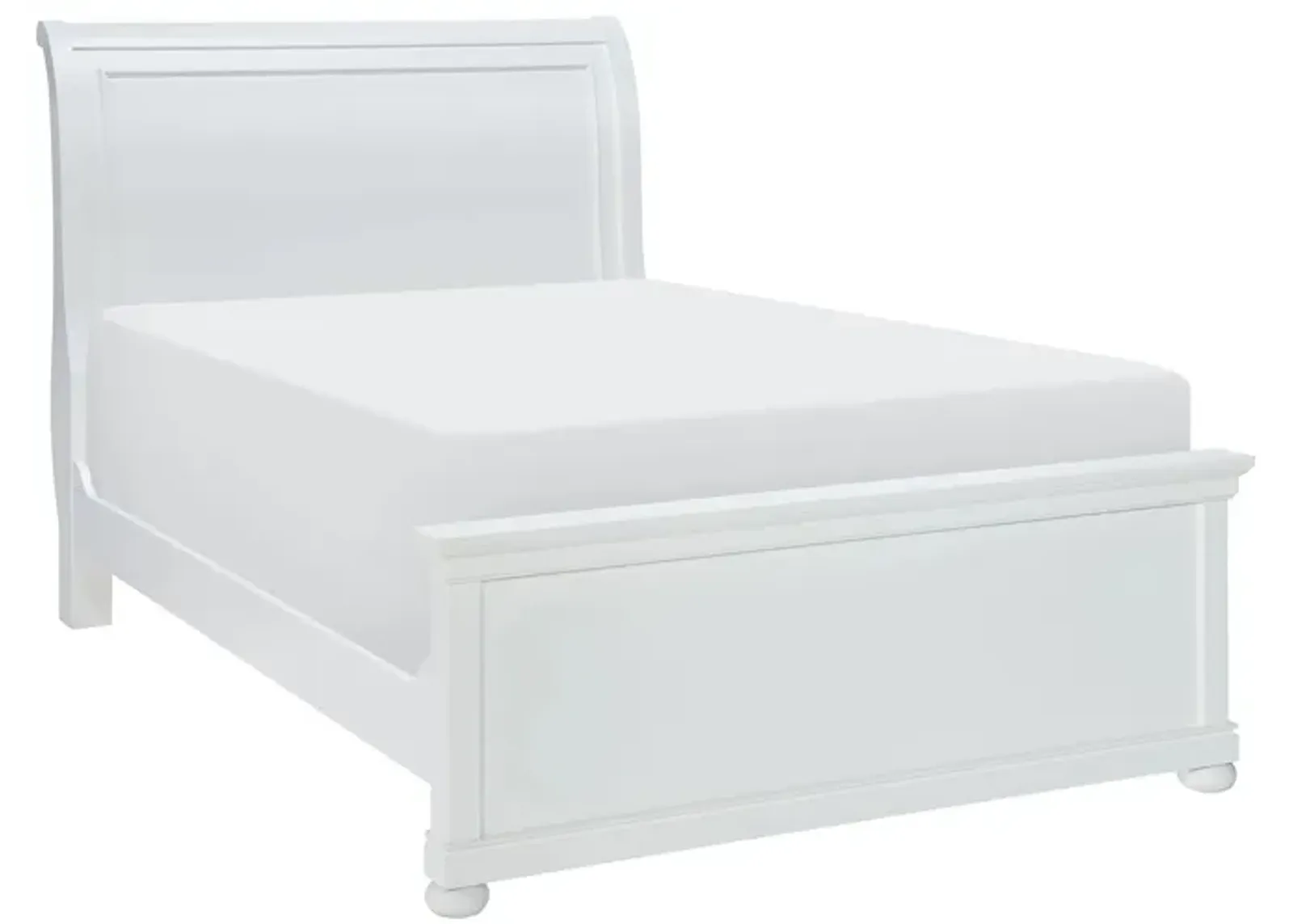 Canterbury Sleigh Bed in Natural White by Legacy Classic Furniture