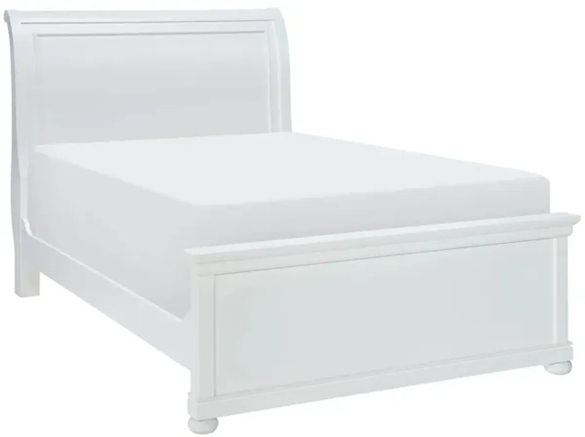 Canterbury Sleigh Bed in Natural White by Legacy Classic Furniture