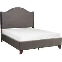 Neunan Upholstered Bed in Gray by Homelegance