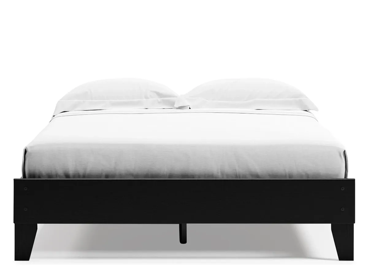 Finch Platform Bed in Black by Ashley Express