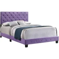 Suffolk Upholstered Full Panel Bed in Purple by Glory Furniture
