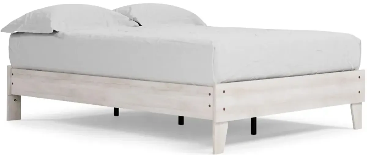 Shawburn Platform Bed in Whitewash by Ashley Express